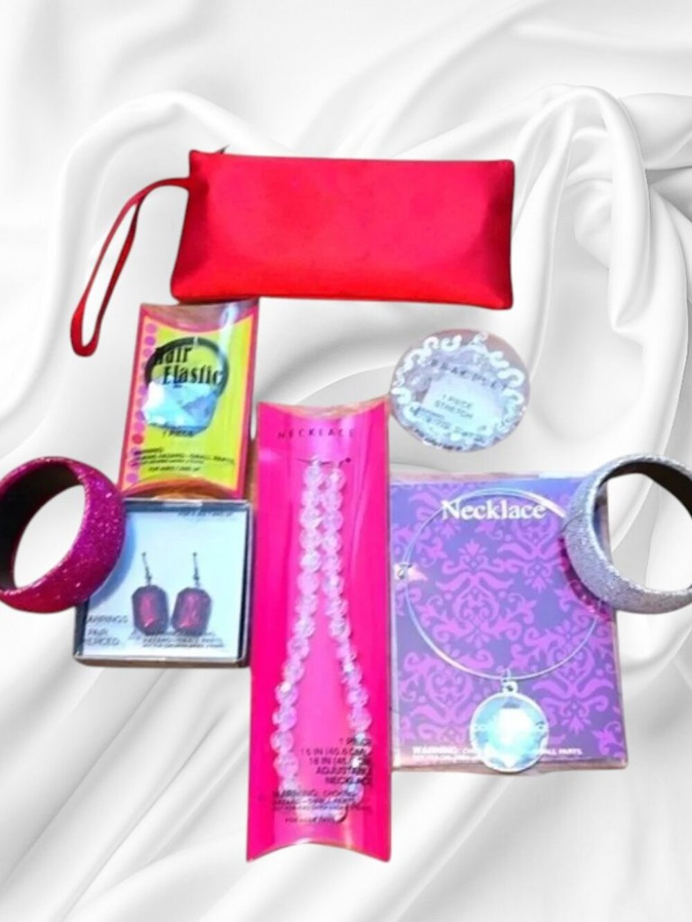 Costume Jewelry Bundle Girls Women's  Necklace Bracelet Earrings Lot of 8 - Picture 12 of 12